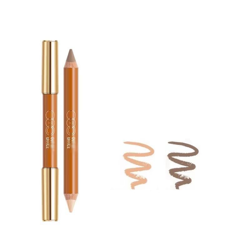 1 PC Double Ends Contour Pencil Highlighter, Multi Functional Facial Contour Highlighter Pencil(01#, 5g)