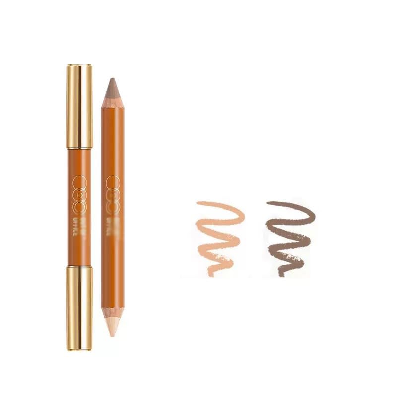 1 PC Double Ends Contour Pencil Highlighter, Multi Functional Facial Contour Highlighter Pencil(01#, 5g)