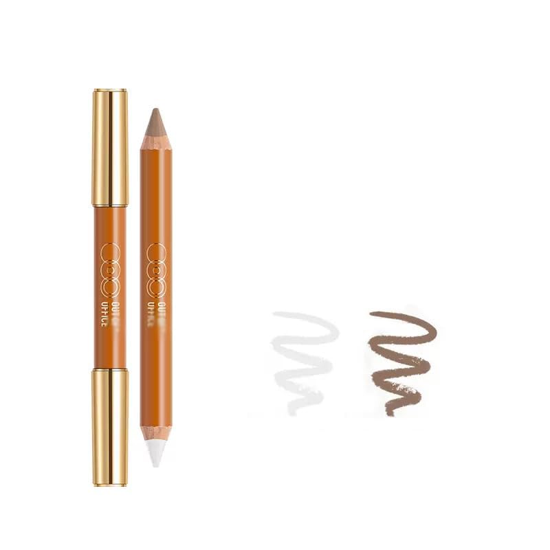 1 PC Double Ends Contour Pencil Highlighter, Multi Functional Facial Contour Highlighter Pencil(01#, 5g)