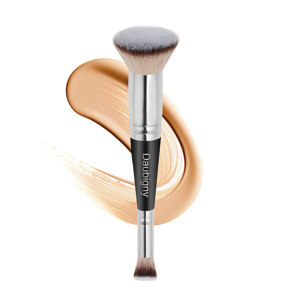 Daubigny Dual-ended Foundation Brush Concealer Brush Perfect for Any Look Premium Luxe Hair Rounded Taperd Flawless Brush Ideal for Liquid, Cream, Powder,Blending,Concealer