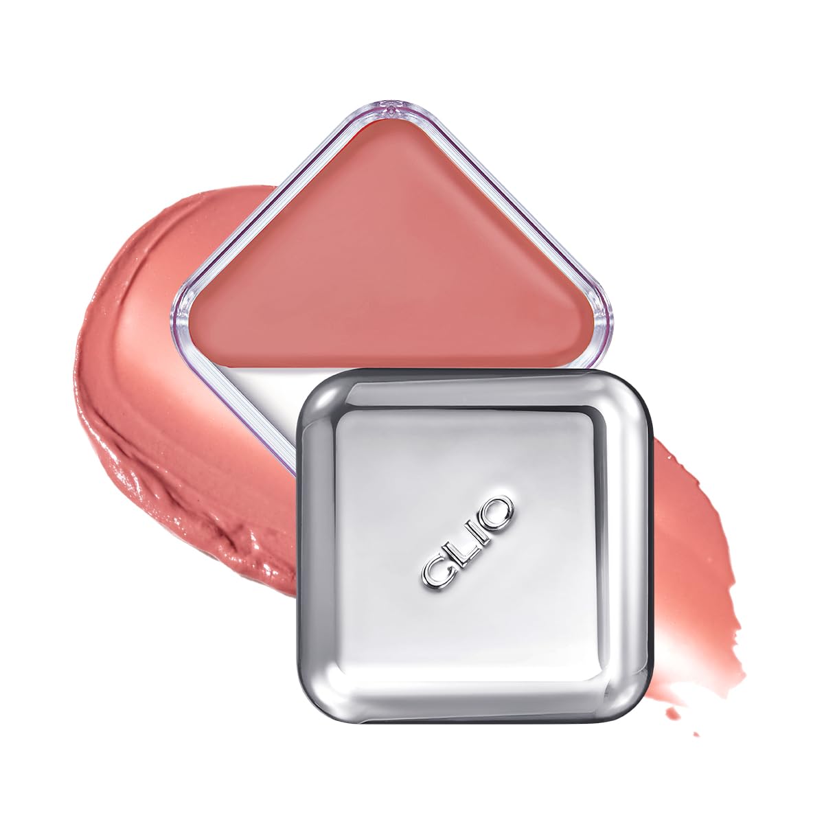 CLIO Essential Lip & Cheek Tap, Pocket Blush, Creamy & Buildable Color, Contour & Highlight Face, Dewy & Natural Glow Finish, Non-Greasy, Travel-Sized, Safe for Sensitive Skin (02 BUNNY BLUSH)
