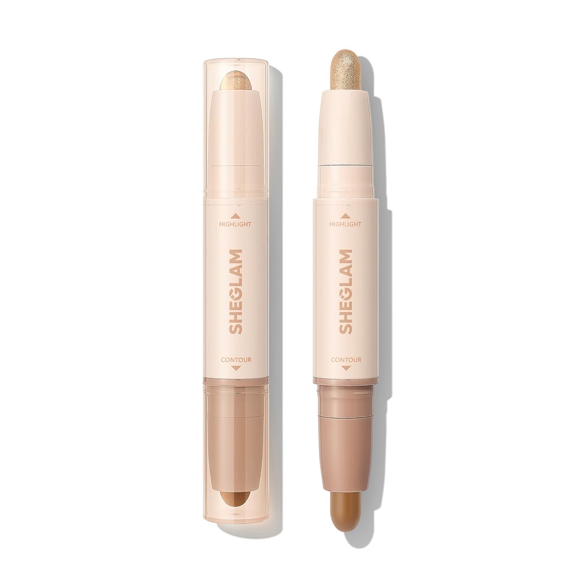 SHEGLAM 2-in-1 Contour & Highlight Stick Cream Waterproof Contour Stick-Soft Tan