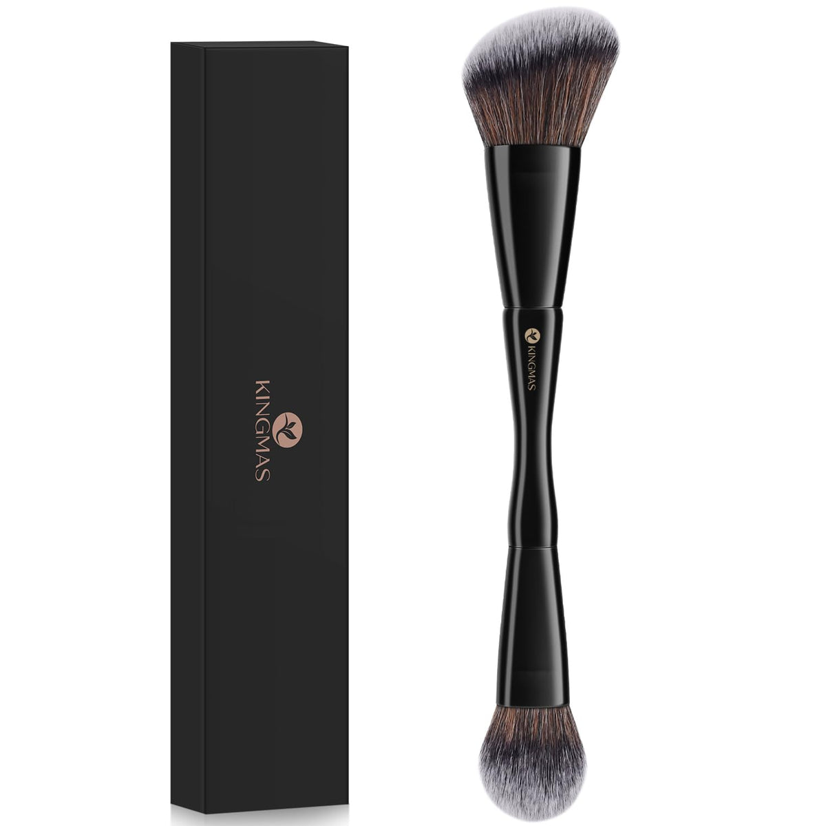 KINGMAS Foundation Makeup Brush, Premium Dual Concealer Bronzer Brushes