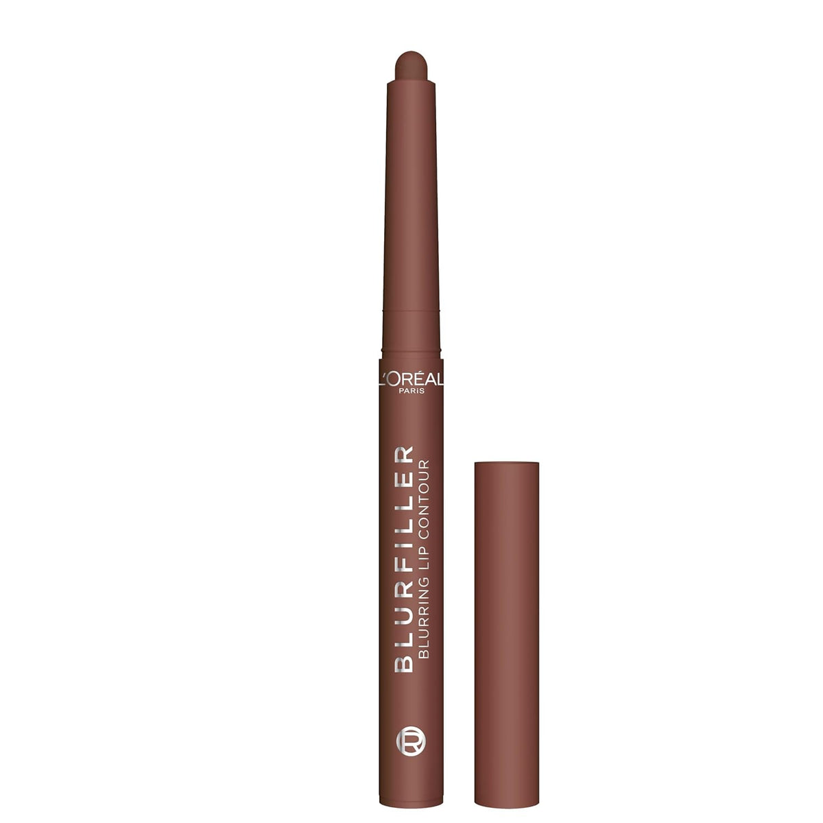 L'Oreal Paris Blurfiller Lip Liner, Lightweight, Buildable, and Sculpting Lip Pencil, Line, Define, and Contour for Fuller-Looking Lips, Mocha Mousse, 0.21 oz