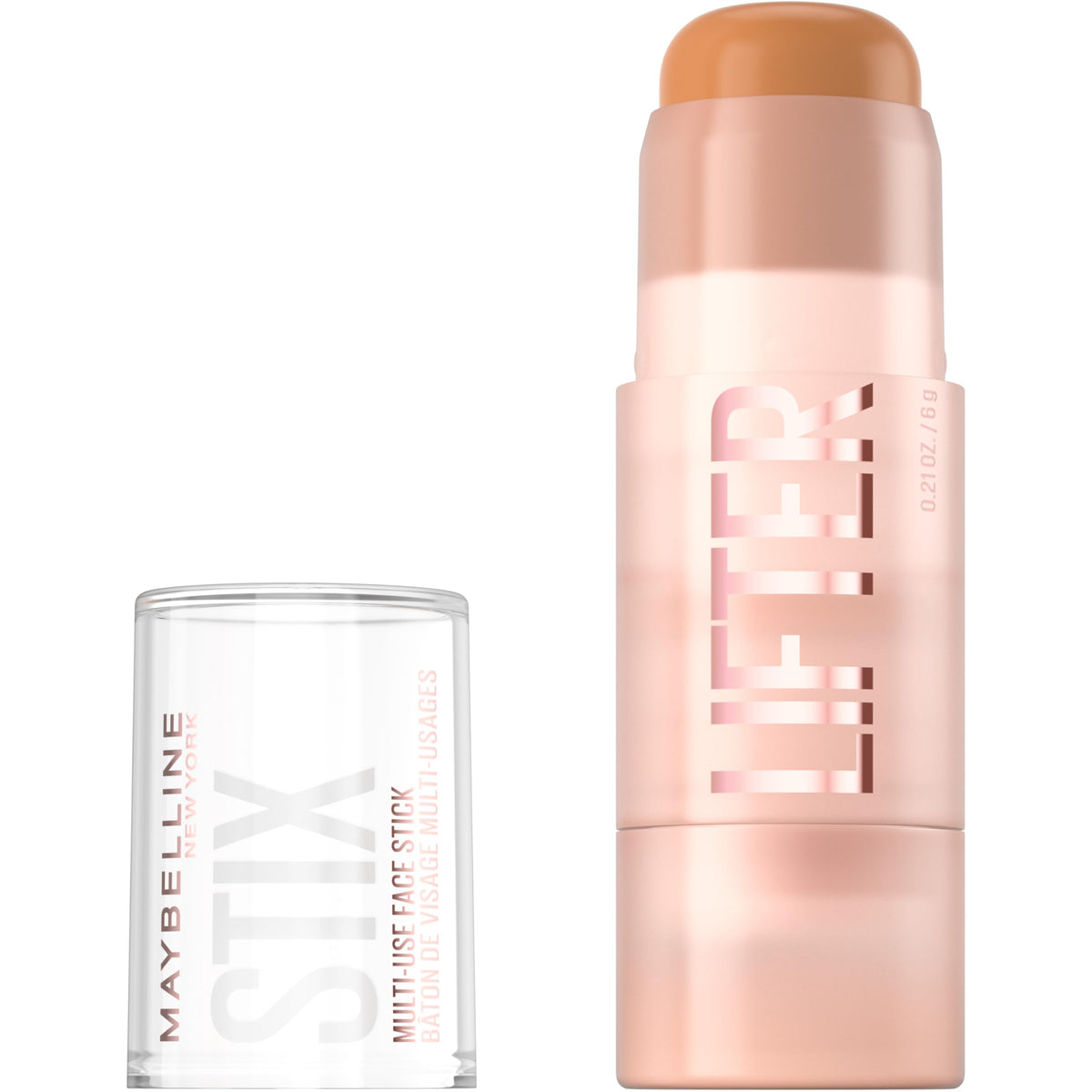 Maybelline Lifter Stix Multi-Use Face Stick - Contour, Bronzer, Concealer and Foundation Stick, All-In-One Creamy Face Makeup with Cranberry Seed Oil, 35, 1 Count