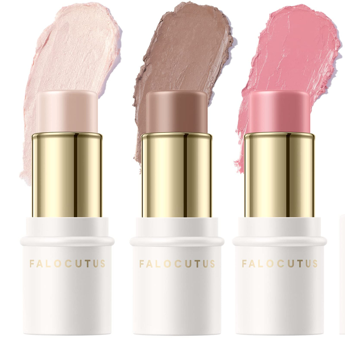 3 Pcs NEUTRAL Contour Stick Set,Professional Makeup Kit for All Skin