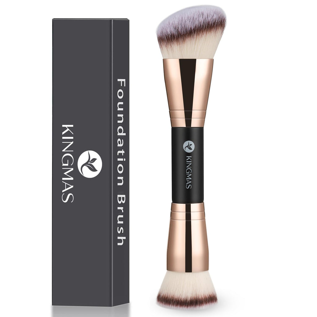 KINGMAS Foundation Brush, Premium Dual Powder Concealer Makeup Brush