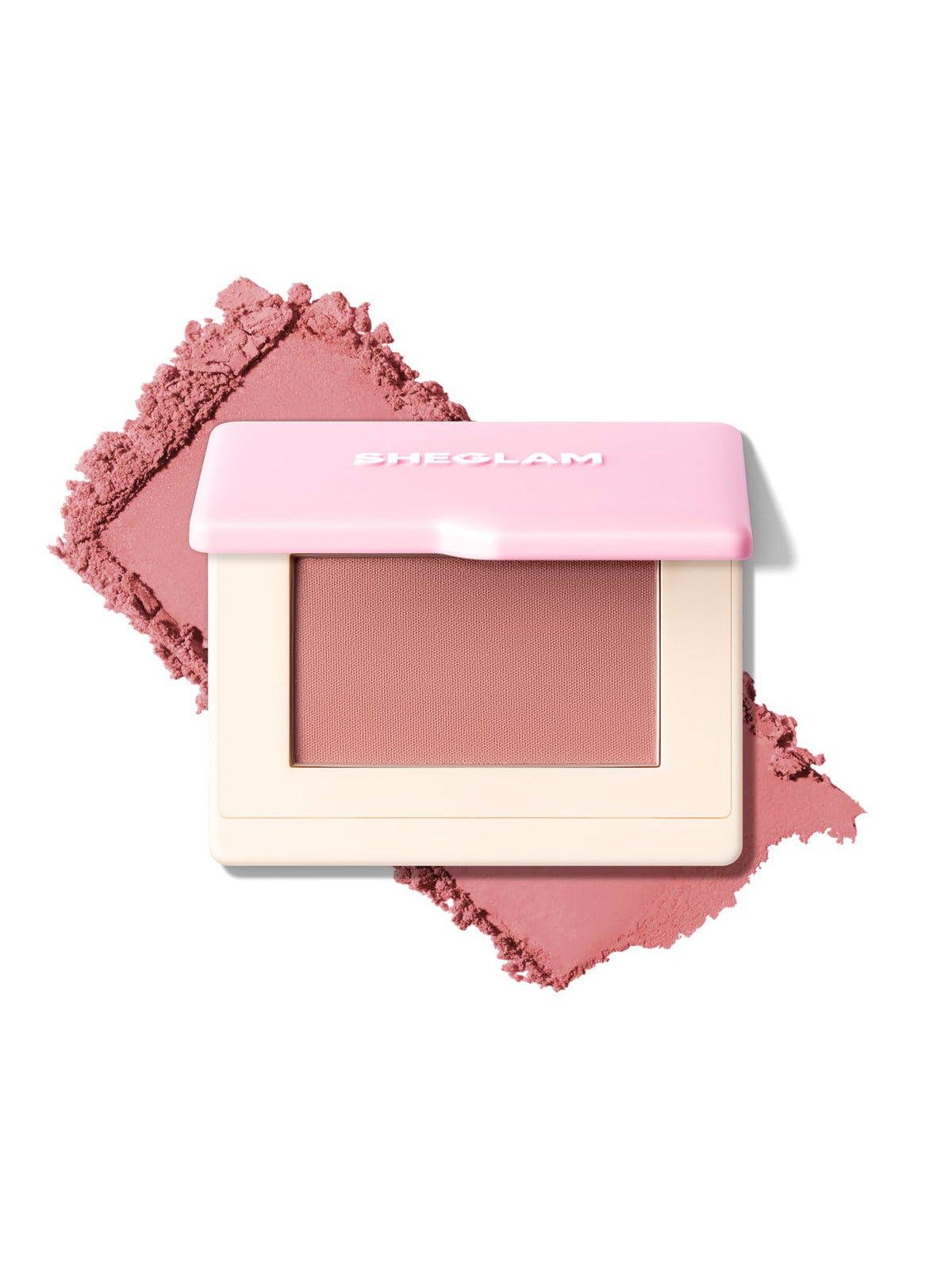 SHEGLAM Dream Touch Blush Blends Seamlessly Lightweight, Smooth, Blendable, Long-lasting Powder Blush-016 Tickled Pink