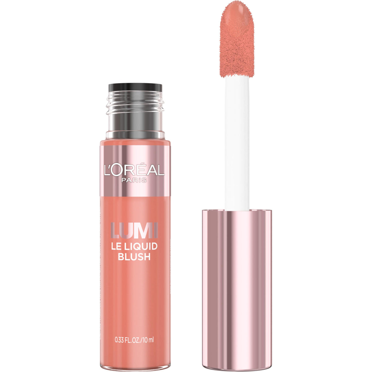 L'Oreal Paris True Match Lumi Le Liquid Blush, Intense Lightweight Blush Formula With Liquid Pigments, Dewy Bright Pink, 0.33 Fl Oz