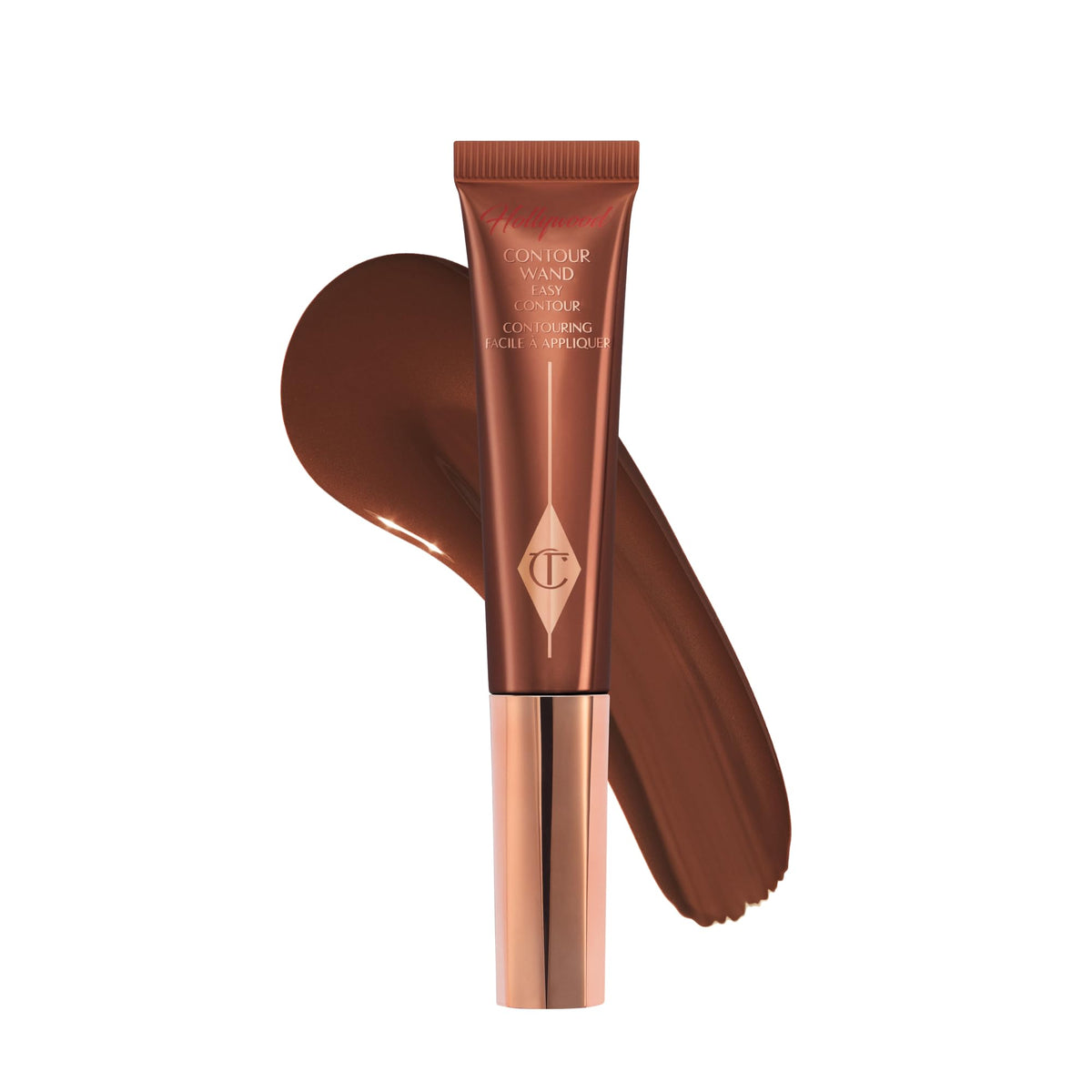 Charlotte Tilbury Hollywood Liquid Contour Wand - Easy-to-Use Contour Stick & Liquid Bronzer for Sculpting & Shaping - Leaves a Natural-Looking Sculpted Finish