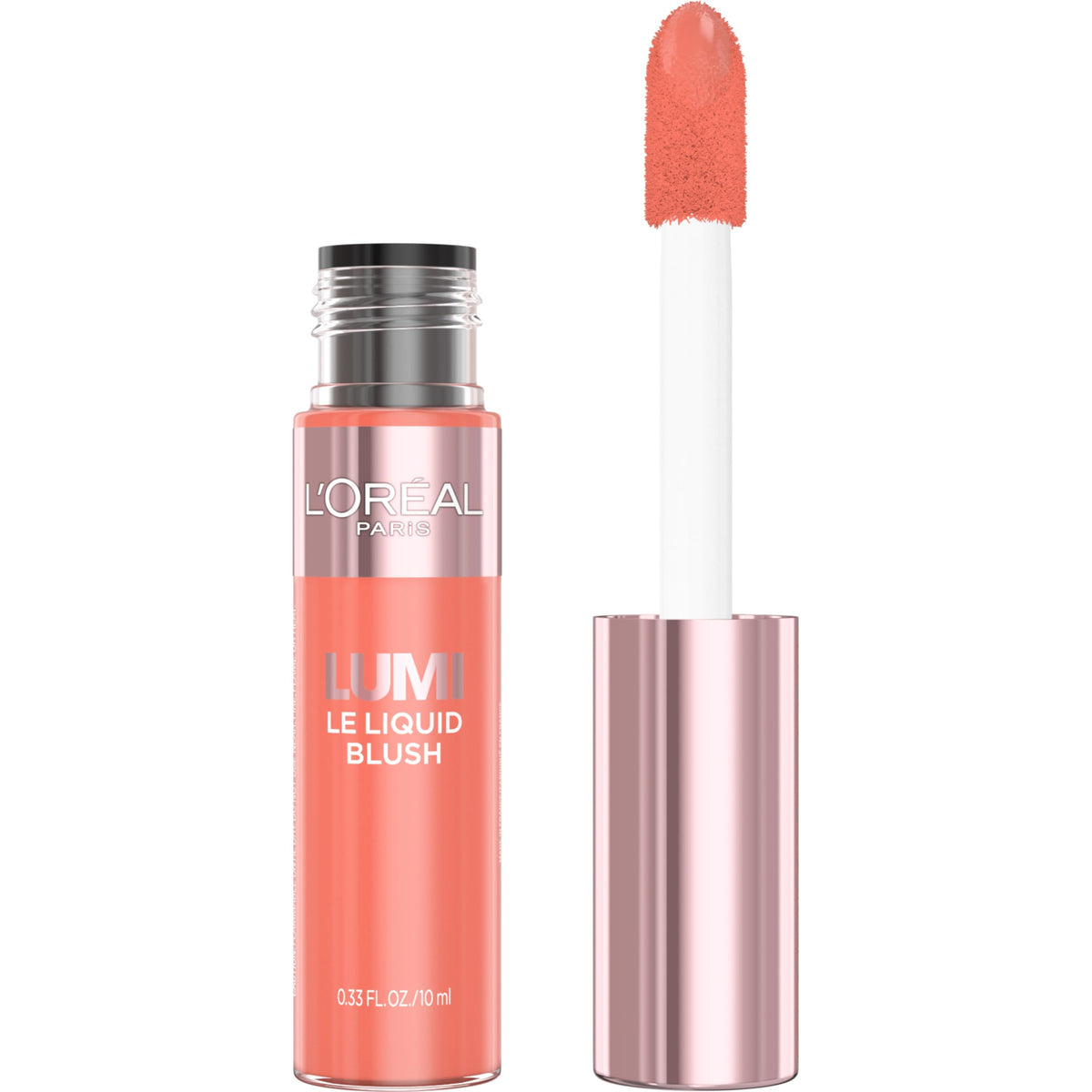 L'Oreal Paris True Match Lumi Le Liquid Blush, Intense Lightweight Blush Formula With Liquid Pigments, Dewy Bright Pink, 0.33 Fl Oz
