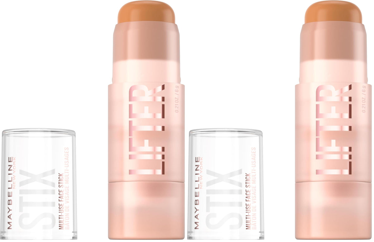 Maybelline Lifter Stix Multi-Use Face Stick - Contour, Bronzer, Concealer and Foundation Stick, All-In-One Creamy Face Makeup with Cranberry Seed Oil, 35, 1 Count