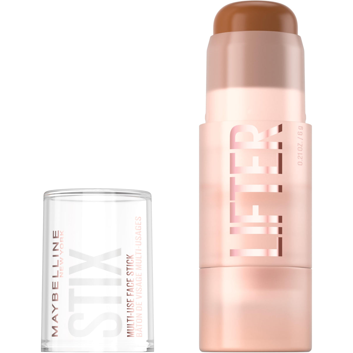 Maybelline Lifter Stix Multi-Use Face Stick - Contour, Bronzer, Concealer and Foundation Stick, All-In-One Creamy Face Makeup with Cranberry Seed Oil, 35, 1 Count