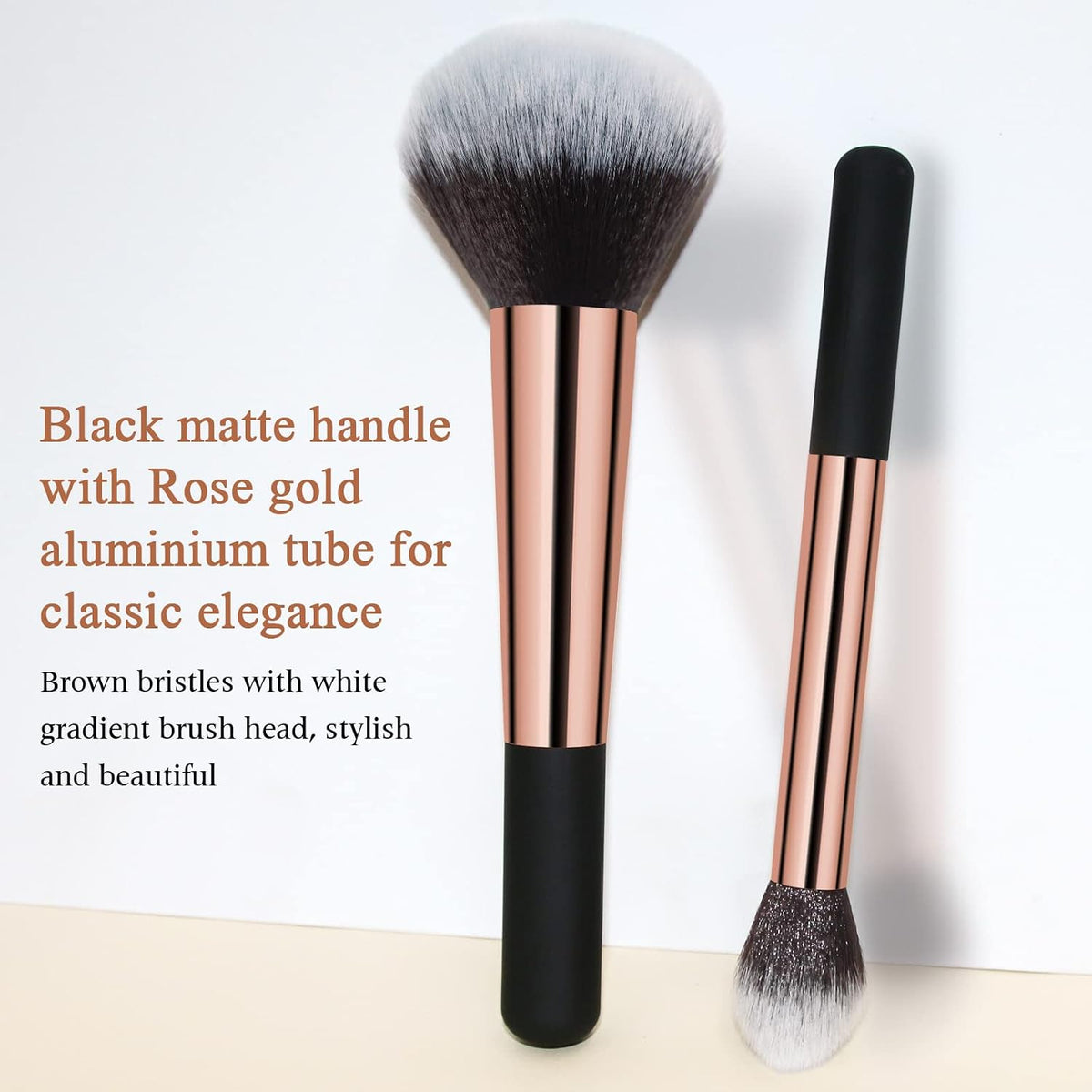 Makeup Brushes, Large Powder Brush & Foundation Brush Flawless Finish