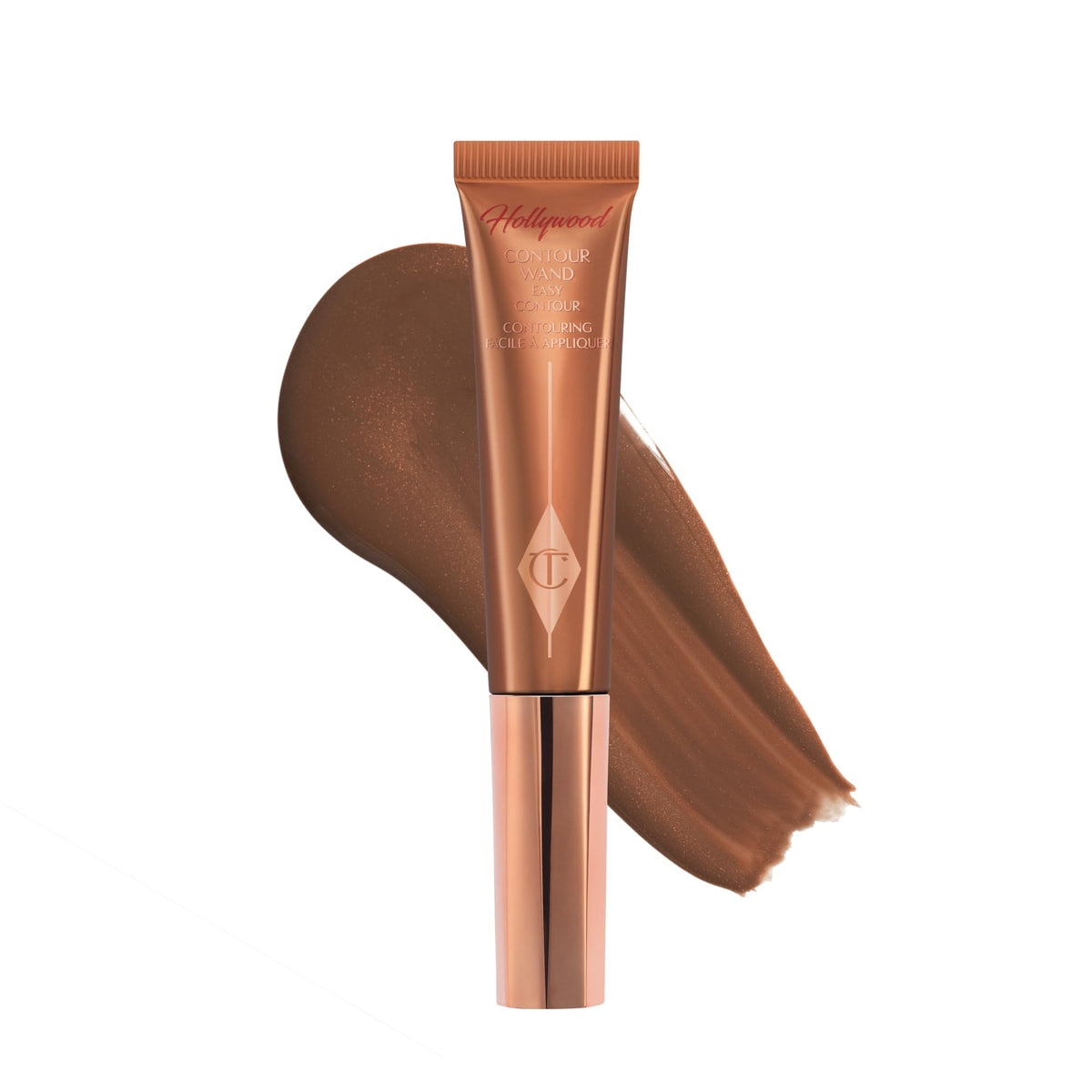 Charlotte Tilbury Hollywood Liquid Contour Wand - Easy-to-Use Contour Stick & Liquid Bronzer for Sculpting & Shaping - Leaves a Natural-Looking Sculpted Finish
