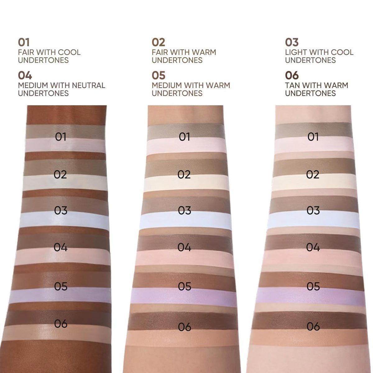 JUDYDOLL Cool Toned Contour Liquid Contour & Under Eye Brightening,Highlighter,Buildable, Ultra-Blendable Contour, Fcae Contouring Liquid (01 Fair With Cool Undertones)