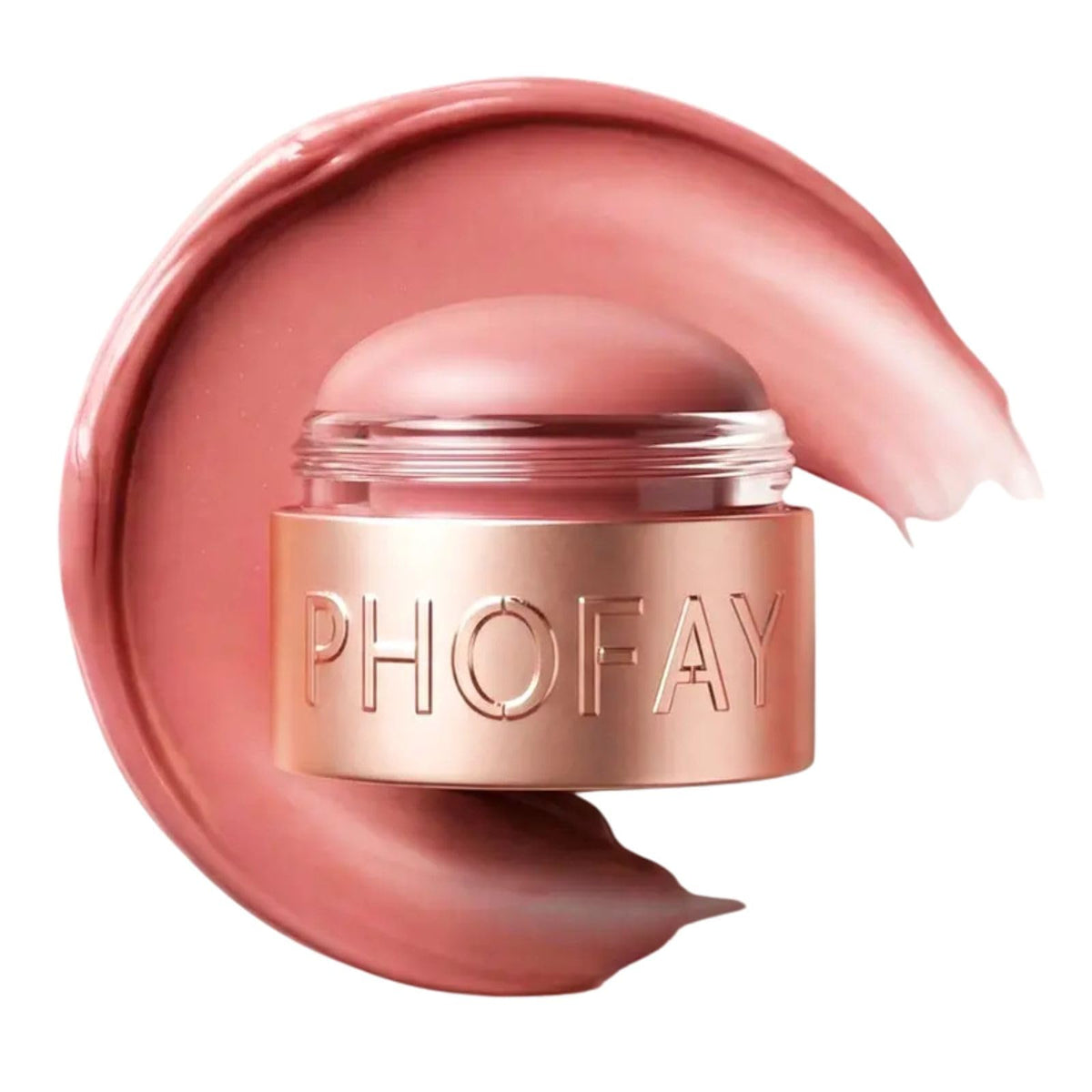 PHOFAY 3-in-1 Flush Balm,Mousse Blush & Lipstick Gloss–Soft Silky Texture