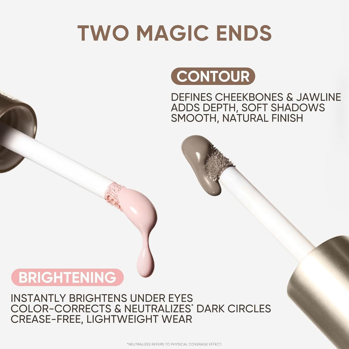 JUDYDOLL Cool Toned Contour Liquid Contour & Under Eye Brightening,Highlighter,Buildable, Ultra-Blendable Contour, Fcae Contouring Liquid (01 Fair With Cool Undertones)