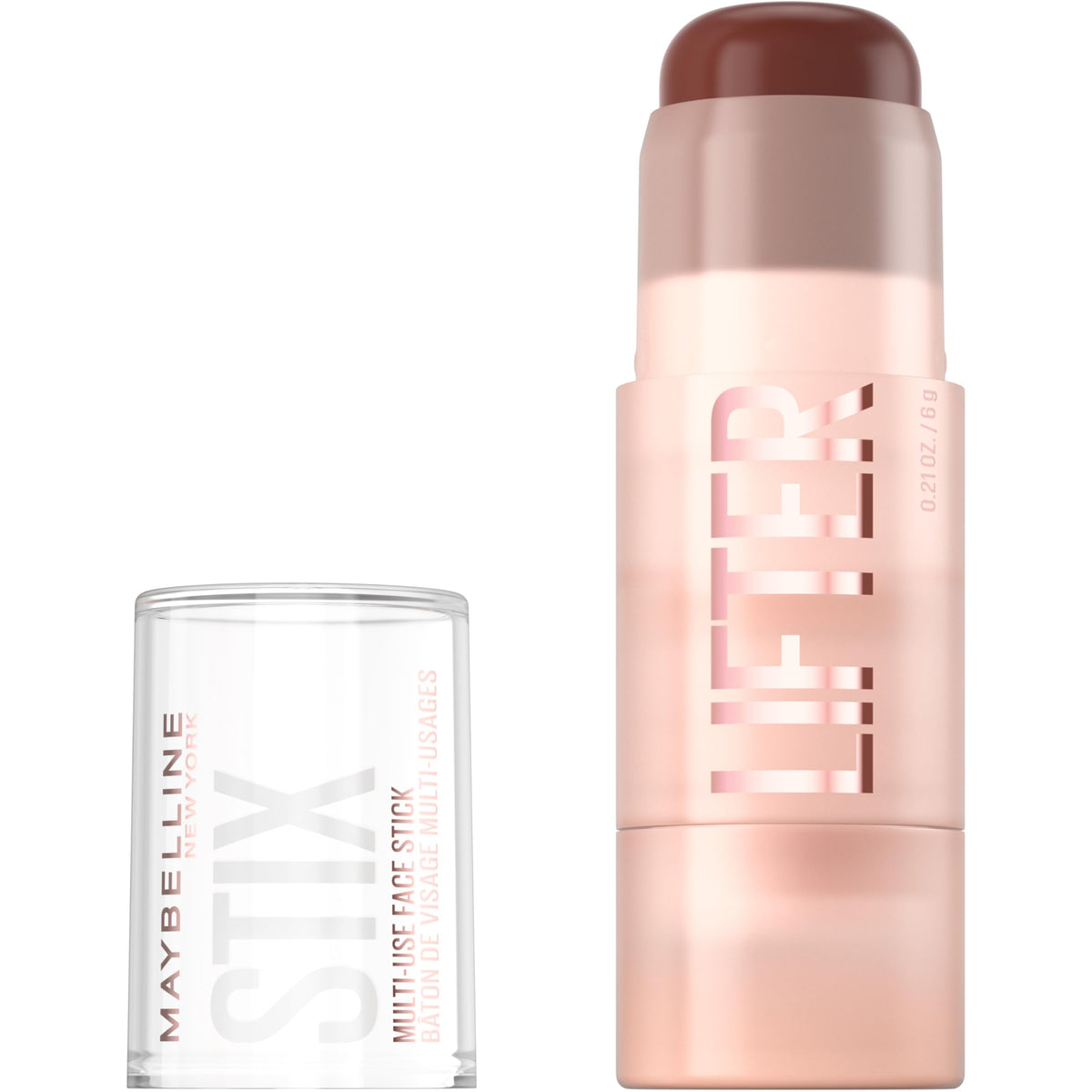 Maybelline Lifter Stix Multi-Use Face Stick - Contour, Bronzer, Concealer and Foundation Stick, All-In-One Creamy Face Makeup with Cranberry Seed Oil, 35, 1 Count