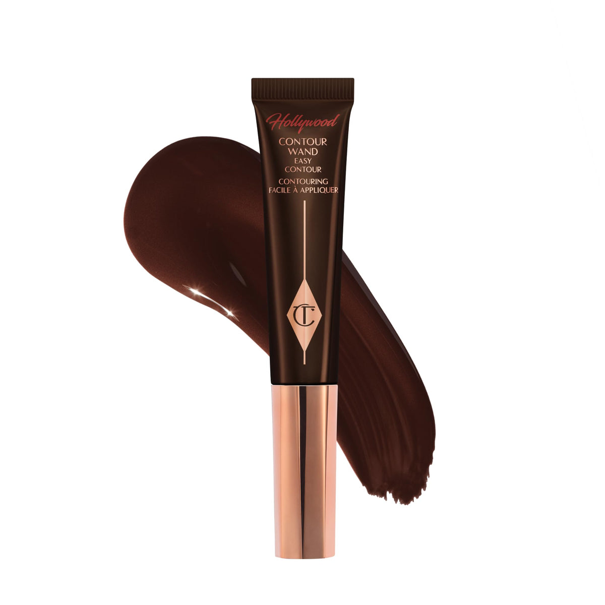 Charlotte Tilbury Hollywood Liquid Contour Wand - Easy-to-Use Contour Stick & Liquid Bronzer for Sculpting & Shaping - Leaves a Natural-Looking Sculpted Finish