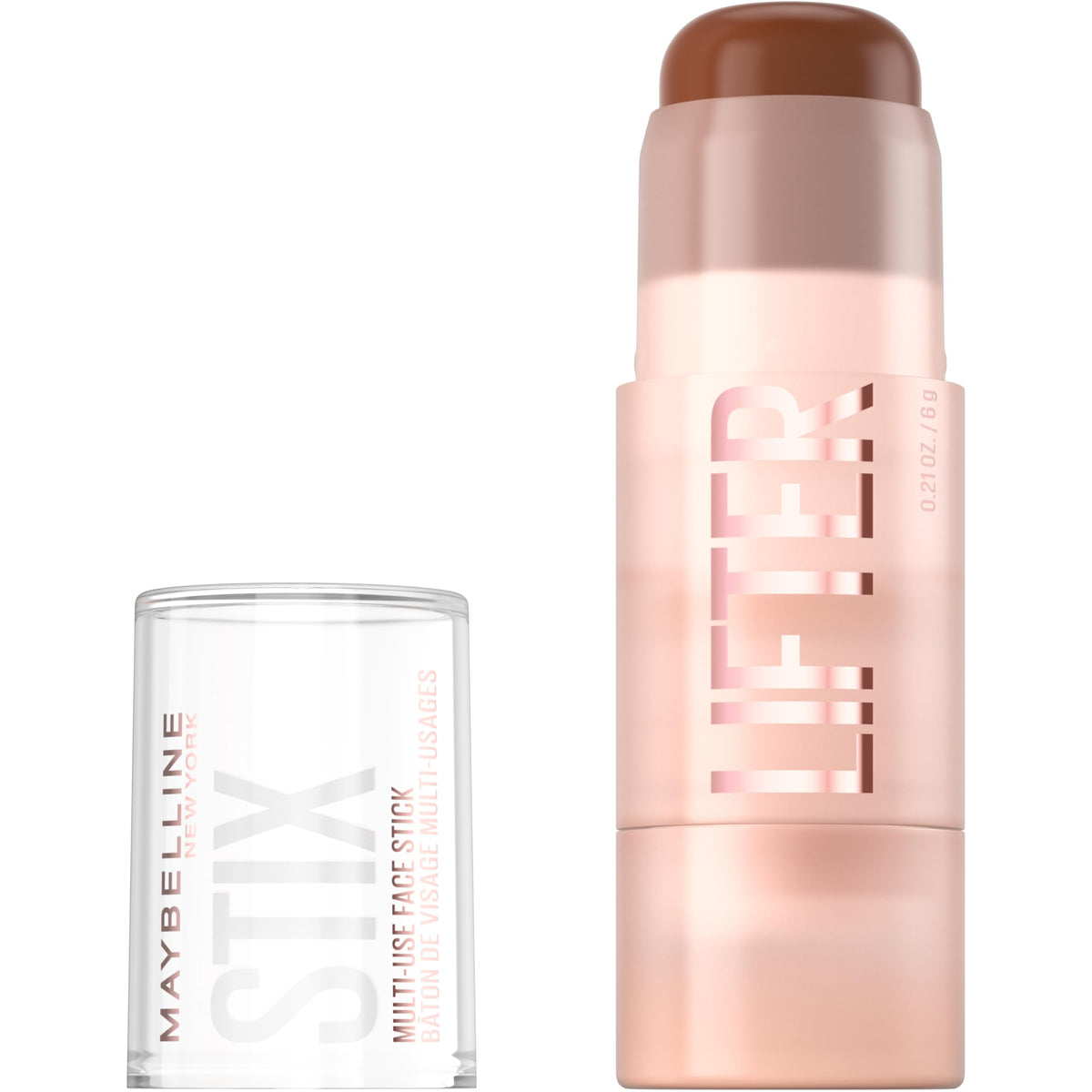 Maybelline Lifter Stix Multi-Use Face Stick - Contour, Bronzer, Concealer and Foundation Stick, All-In-One Creamy Face Makeup with Cranberry Seed Oil, 35, 1 Count