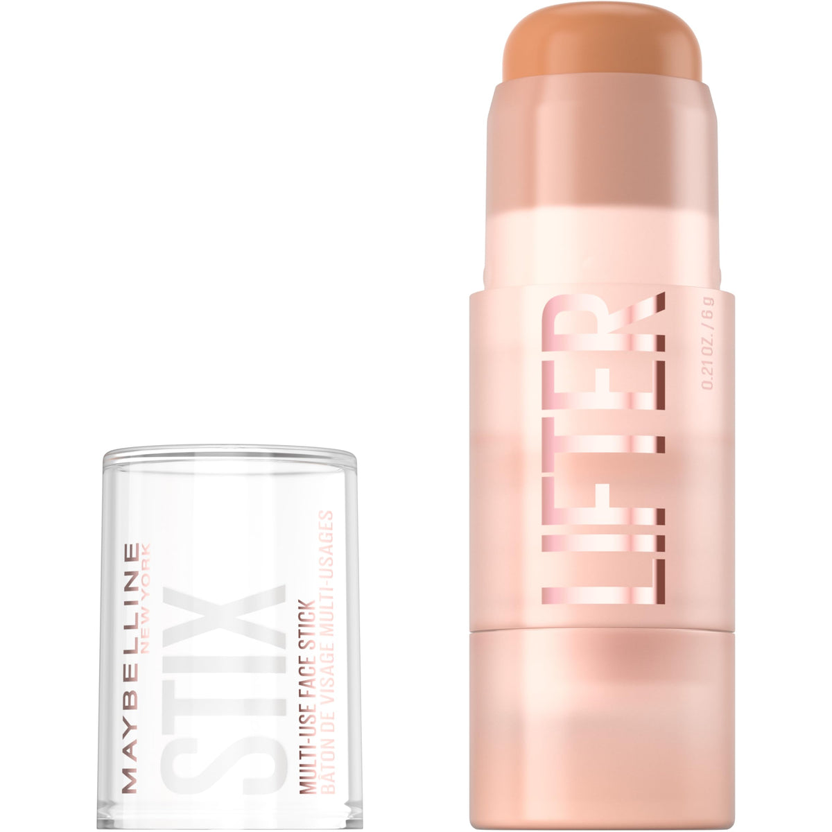Maybelline Lifter Stix Multi-Use Face Stick - Contour, Bronzer, Concealer and Foundation Stick, All-In-One Creamy Face Makeup with Cranberry Seed Oil, 35, 1 Count