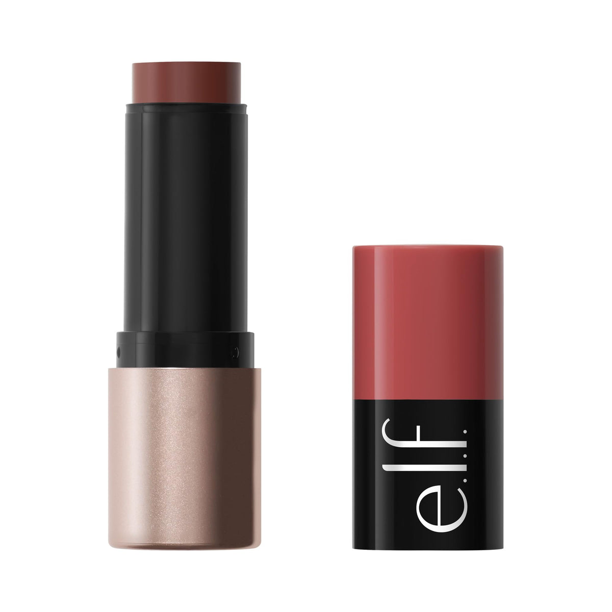 e.l.f. Soft Glam Cream Blush Stick, Buildable Natural Flush, Muted Mauve