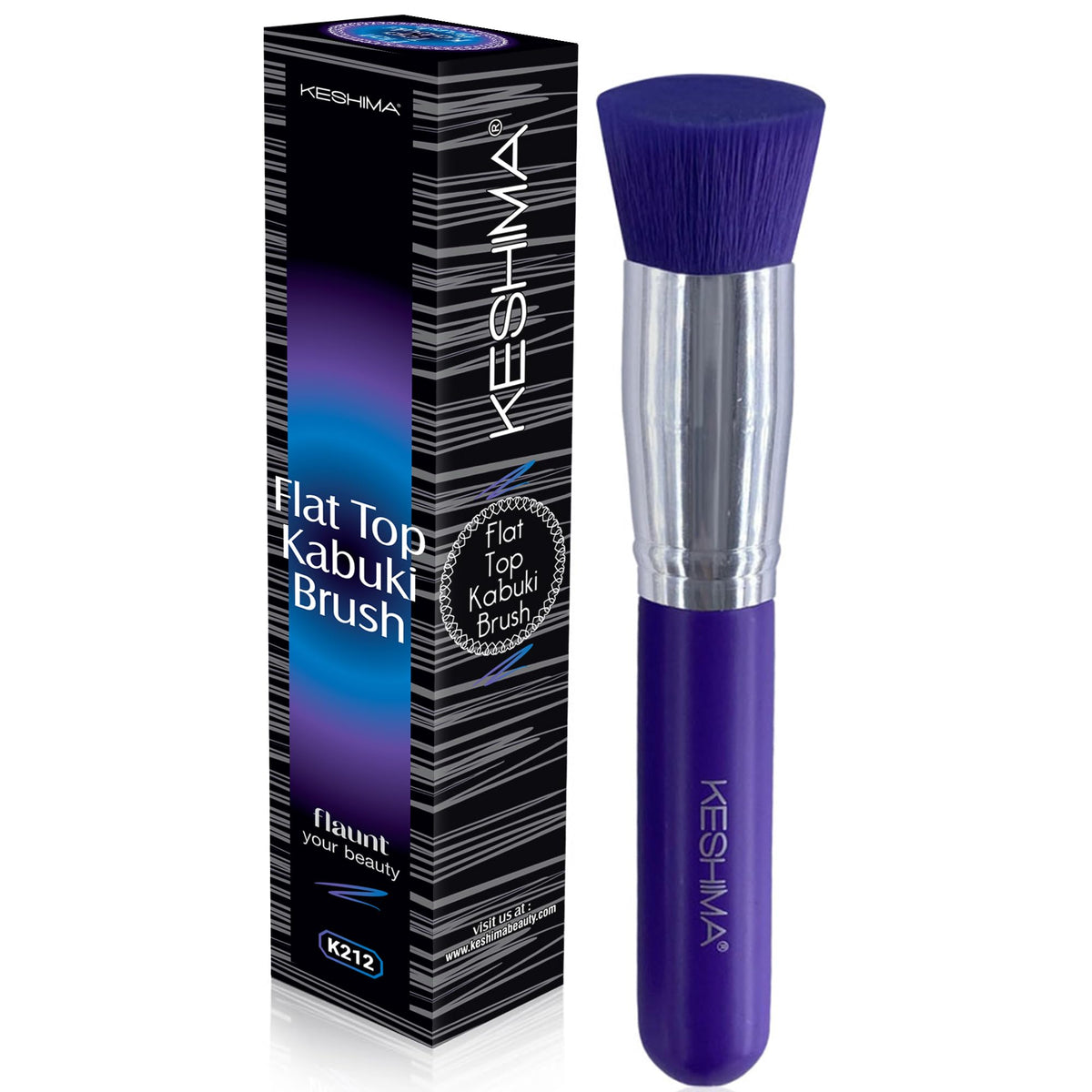 Flat Top Kabuki Foundation Brush By KESHIMA, Premium Makeup Brush