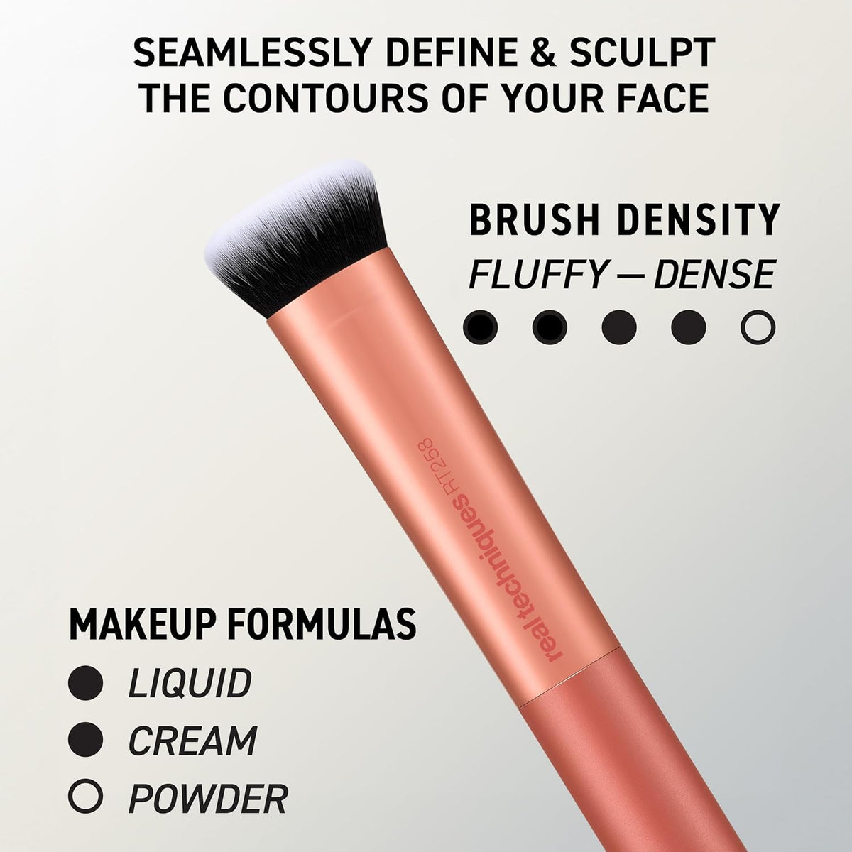 Real Techniques Face Base 4 Piece Makeup Brush Set for Foundation