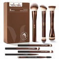 Mlemle Makeup Brushes Set, Double-End 8-Piece Professional Makeup Brush Kit