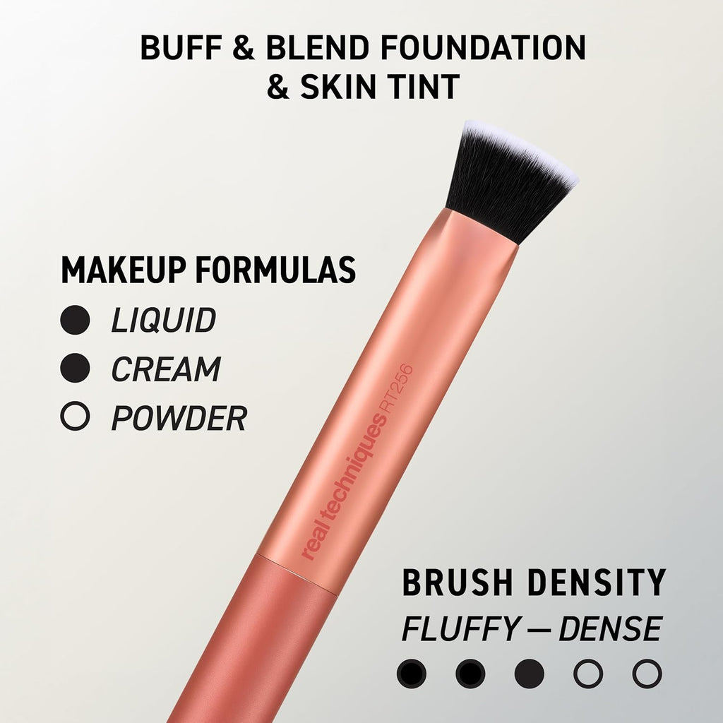Real Techniques Face Base 4 Piece Makeup Brush Set for Foundation