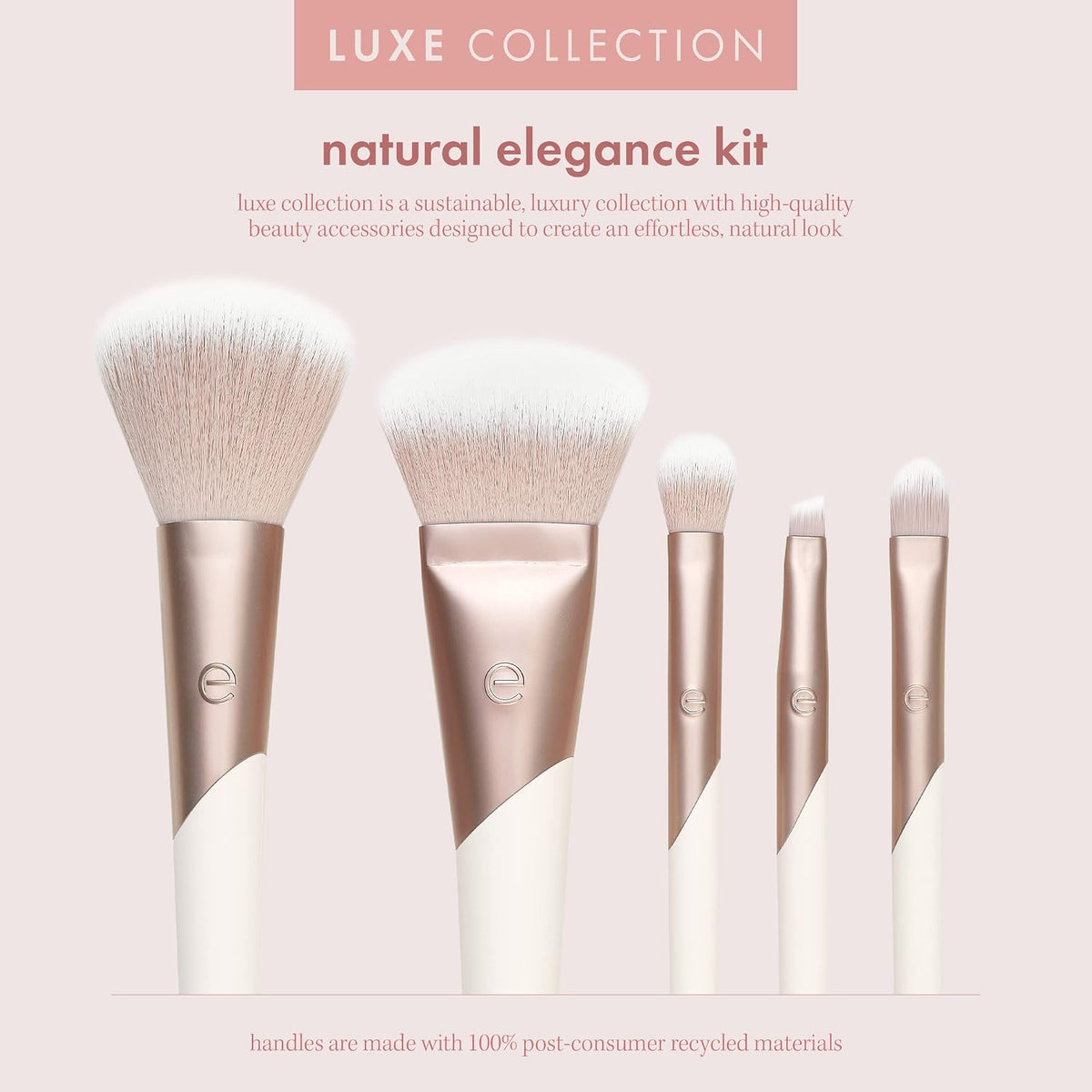 EcoTools Luxe Natural Elegance Face Makeup & Foundation Brush Set