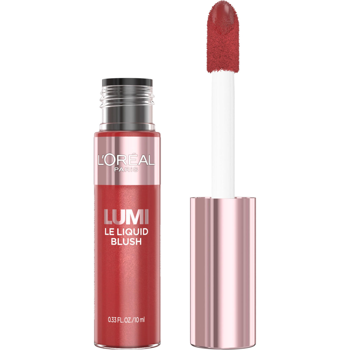 L'Oreal Paris True Match Lumi Le Liquid Blush, Intense Lightweight Blush Formula With Liquid Pigments, Dewy Bright Pink, 0.33 Fl Oz