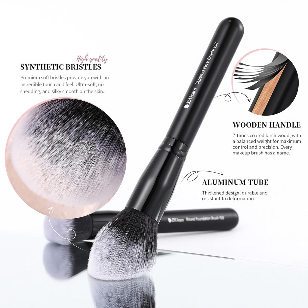 DUcare Professional Makeup Brushes Set 27Pcs Makeup Brush Set Premium Synthetic Kabuki Foundation Blending Face Powder Blush Concealers Eye Shadows Brushes