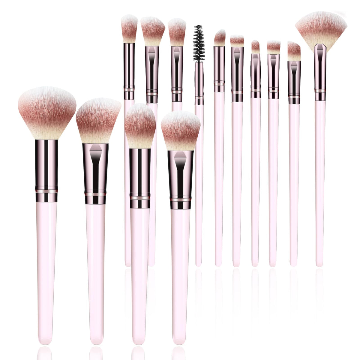 Makeup Brushes, 14 Pcs Travel makeup Brush Set, Black