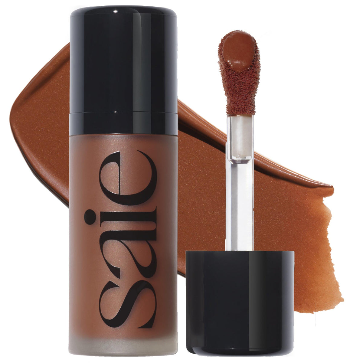 Saie Dew Bronze Hydrating Liquid Bronzer Stick, Sand (0.4 oz)