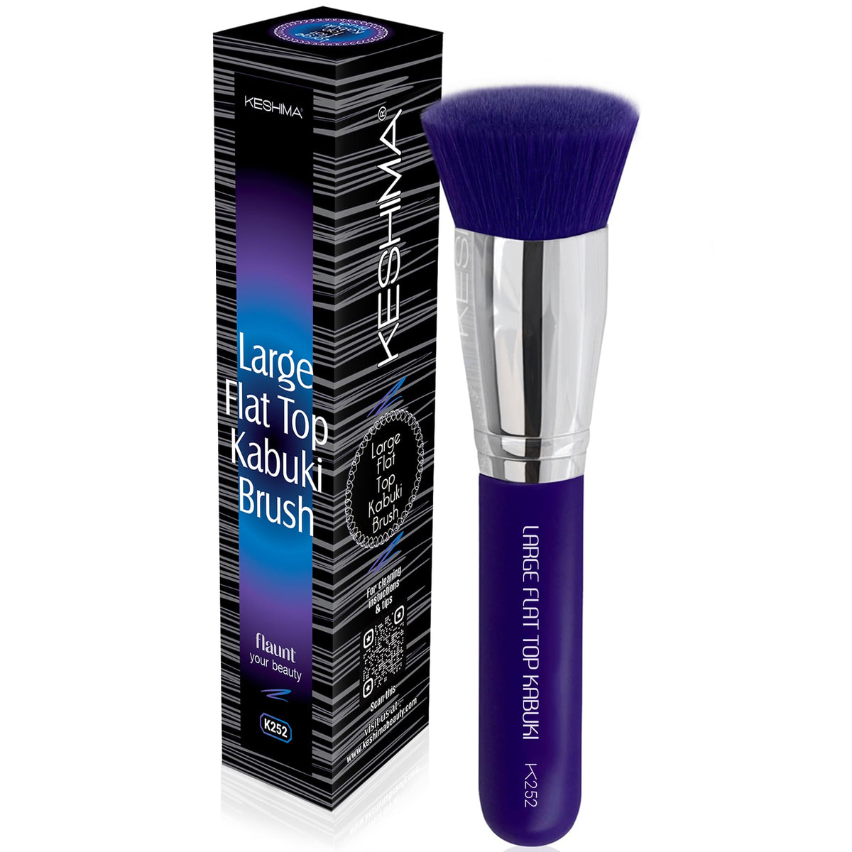 Flat Top Kabuki Foundation Brush By KESHIMA, Premium Makeup Brush