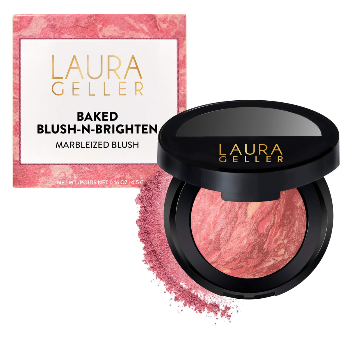 LAURA GELLER Baked Blush-n-Brighten Powder Blush, Buildable - Ethereal Rose