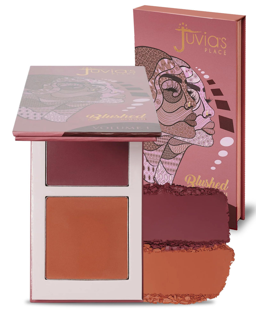 Juvia's Place Duo Blush Volume 4 - Matte Powder Blush for Cheeks Makeup