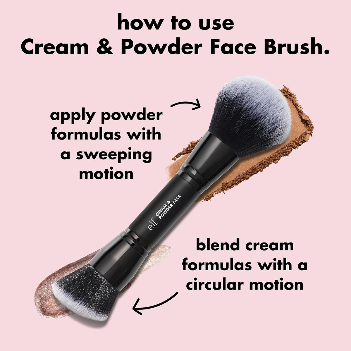 e.l.f. Dual-Ended Cream + Powder Brush