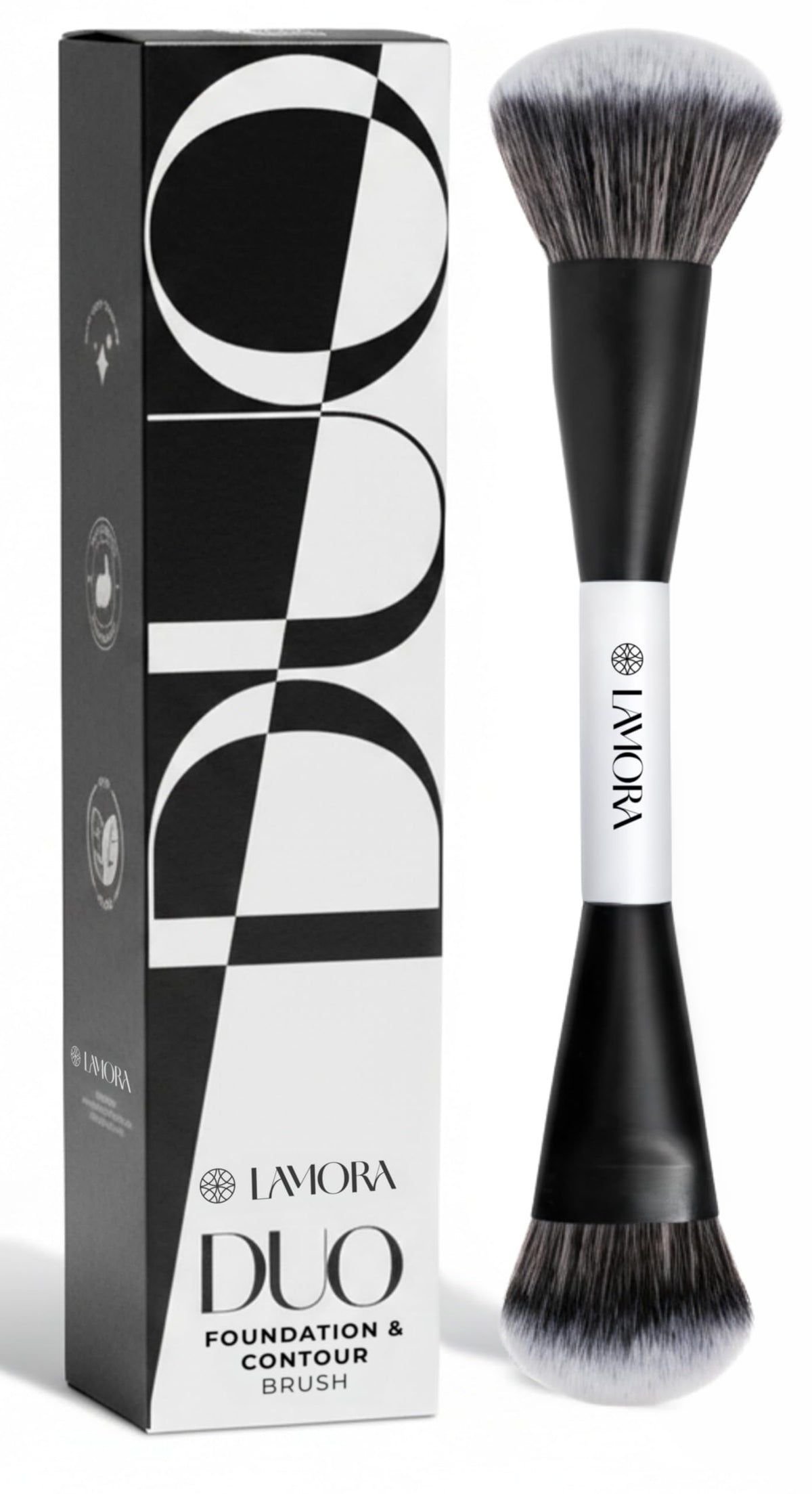 Lamora Flat Top Kabuki Foundation Brush - Liquid Cream Powder Face Brush