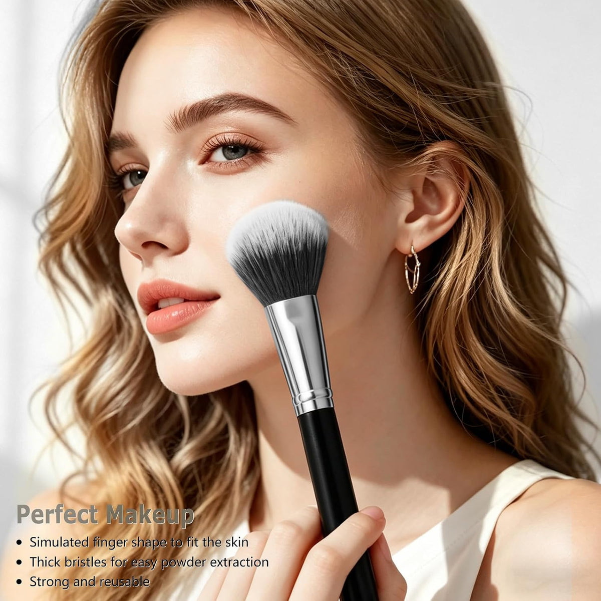 Makeup Brushes, 14 Pcs Travel makeup Brush Set, Black
