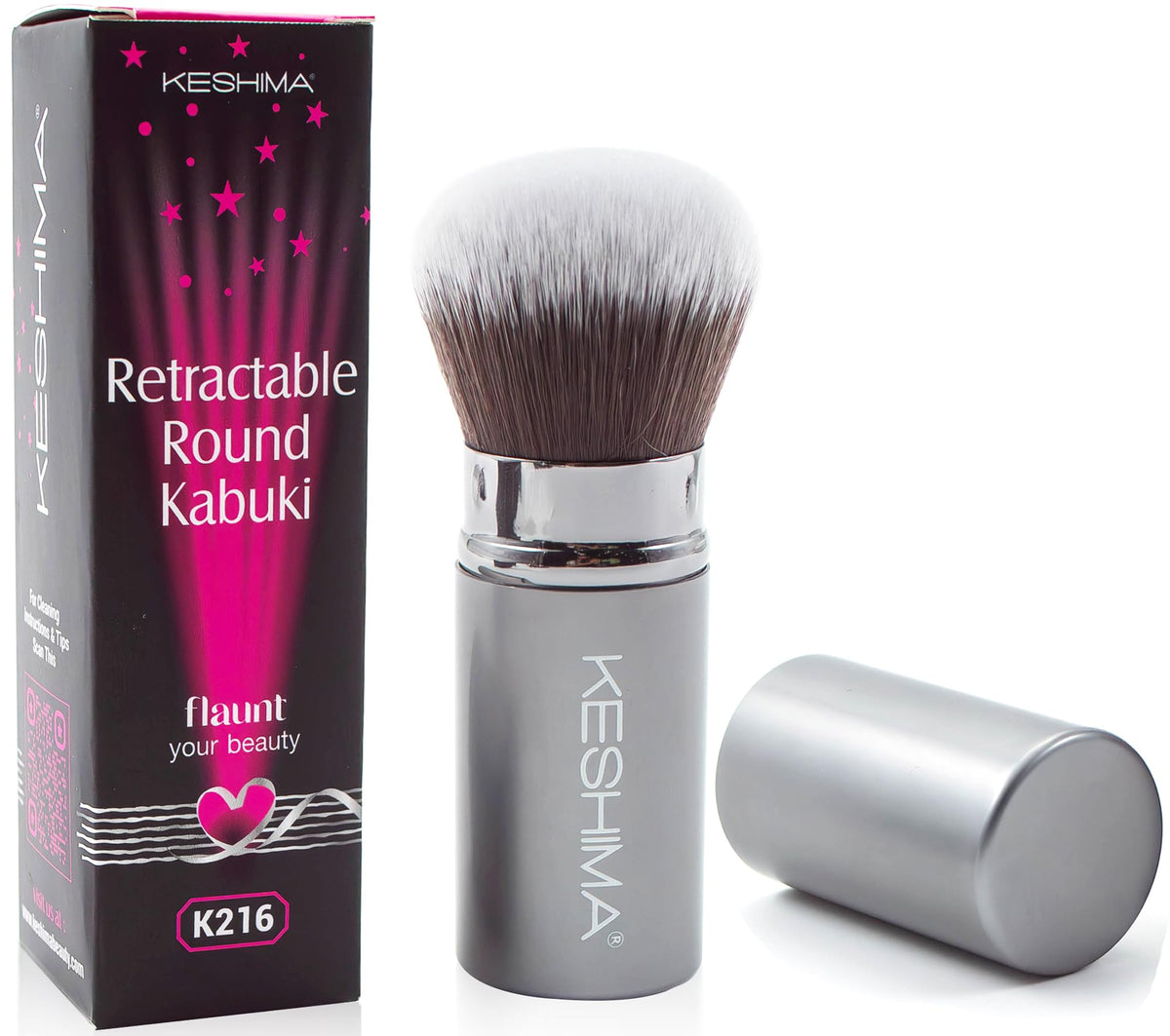 Flat Top Kabuki Foundation Brush By KESHIMA, Premium Makeup Brush