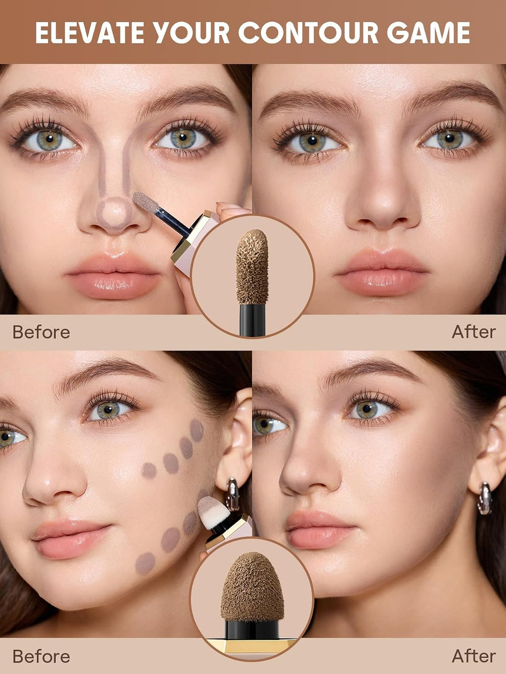 SHEGLAM Precision Sculpt Liquid Contour Duo-Soft Tan