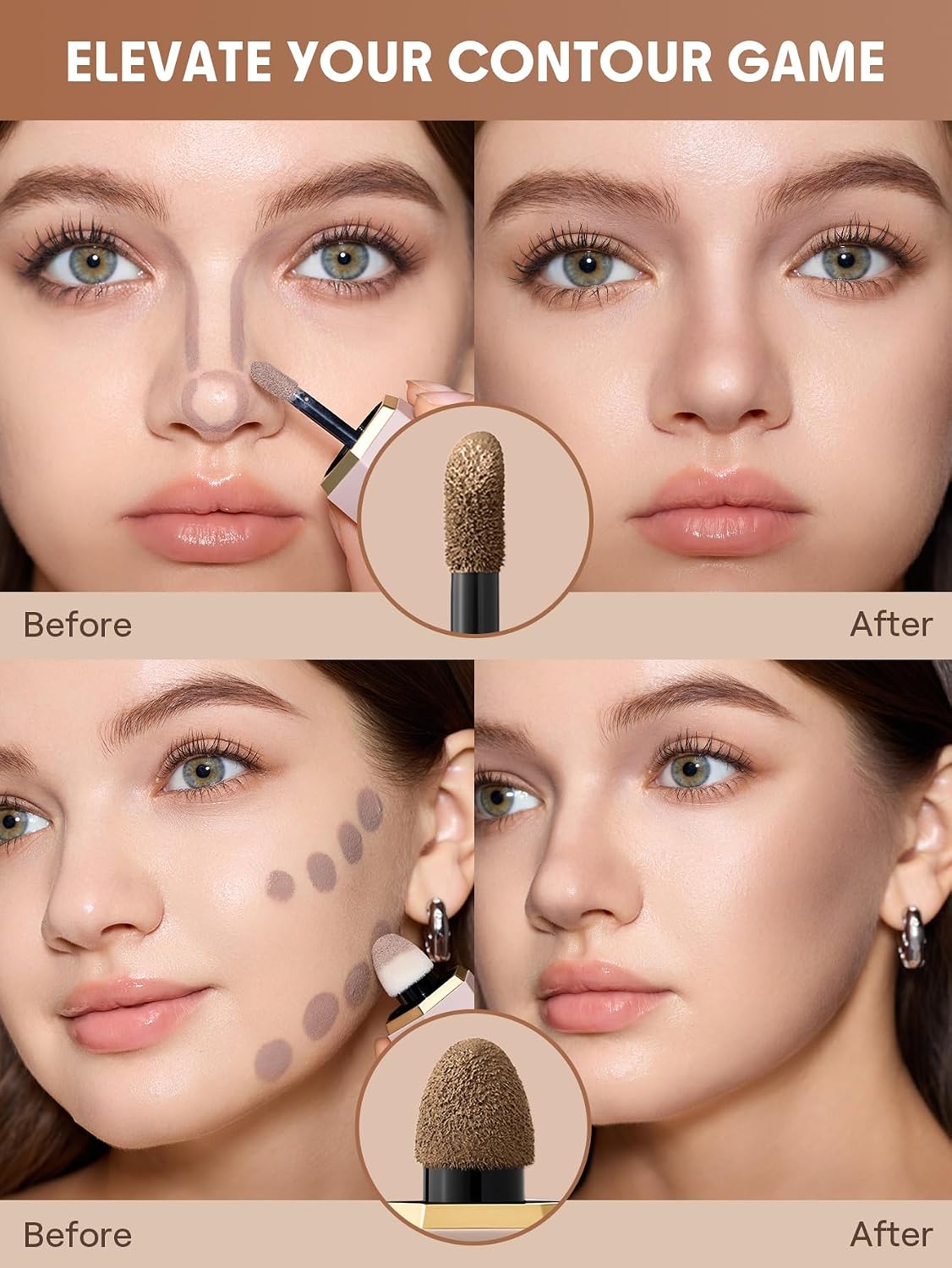 SHEGLAM Precision Sculpt Liquid Contour Duo-Soft Tan