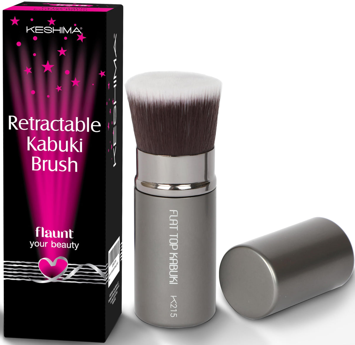 Flat Top Kabuki Foundation Brush By KESHIMA, Premium Makeup Brush