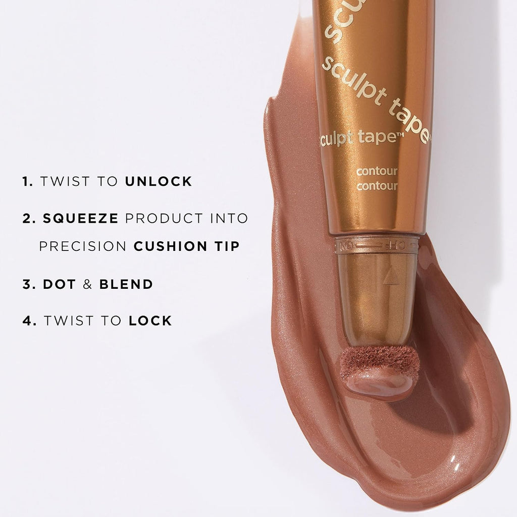 tarte sculpt tape contour – Lightweight Cream Bronzer with Shea Butter for Blendable, Buildable Contour & Natural Looking Sculpted Glow, Vegan & Cruelty Free