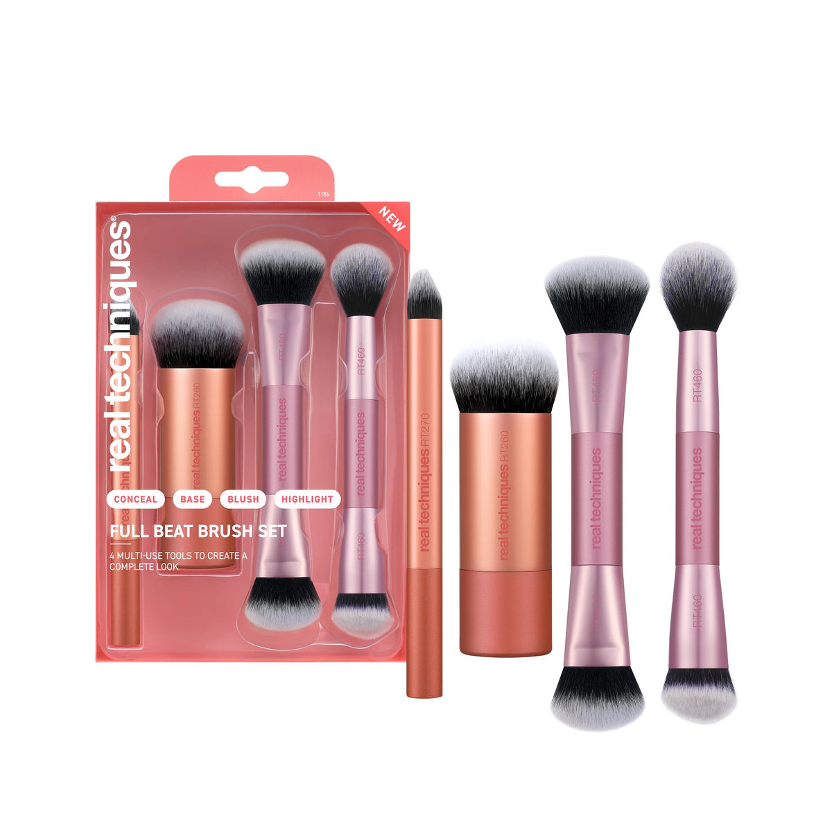 Real Techniques Bubble Blending Brush, Makeup Brush For Foundation and Tint