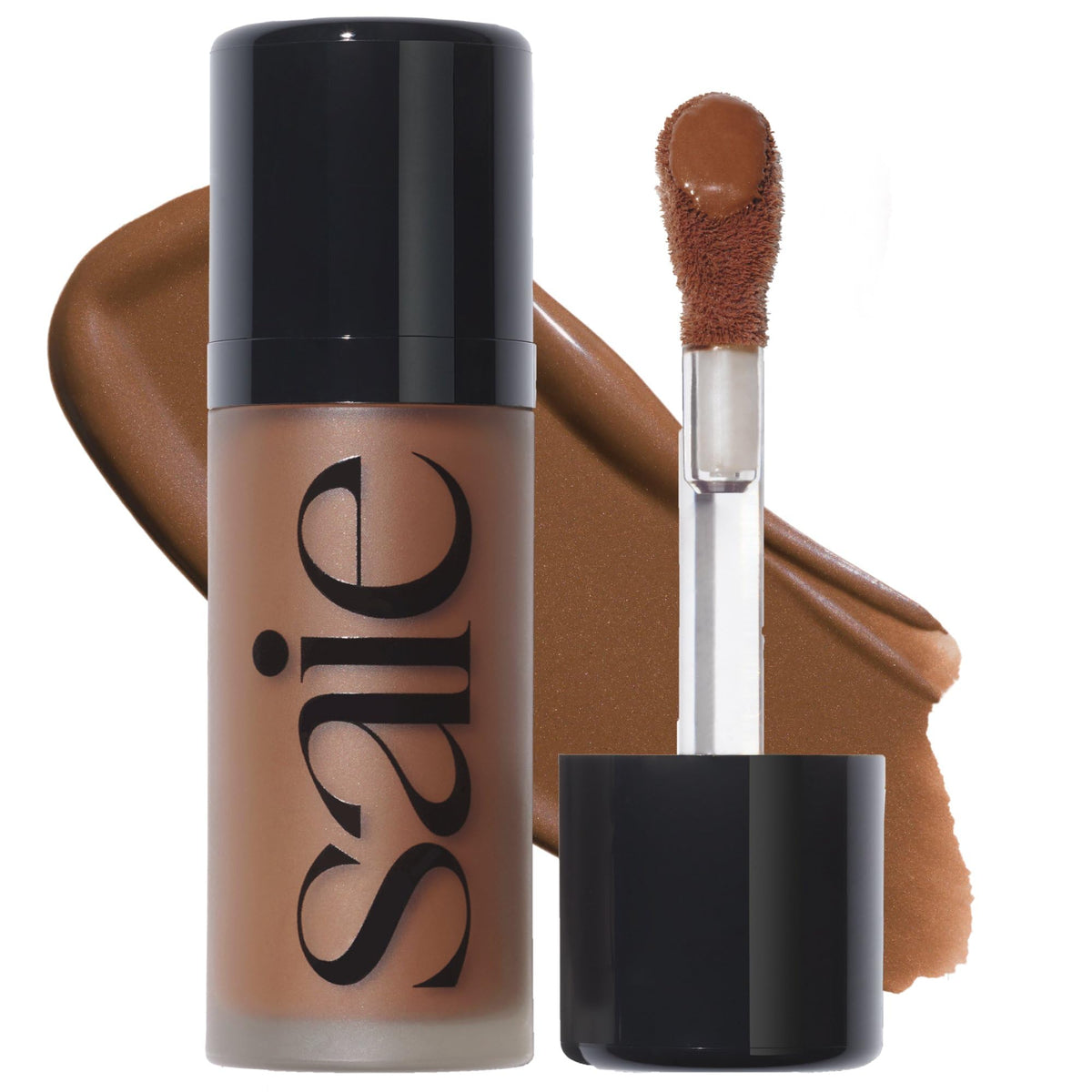 Saie Dew Bronze Hydrating Liquid Bronzer Stick, Sand (0.4 oz)