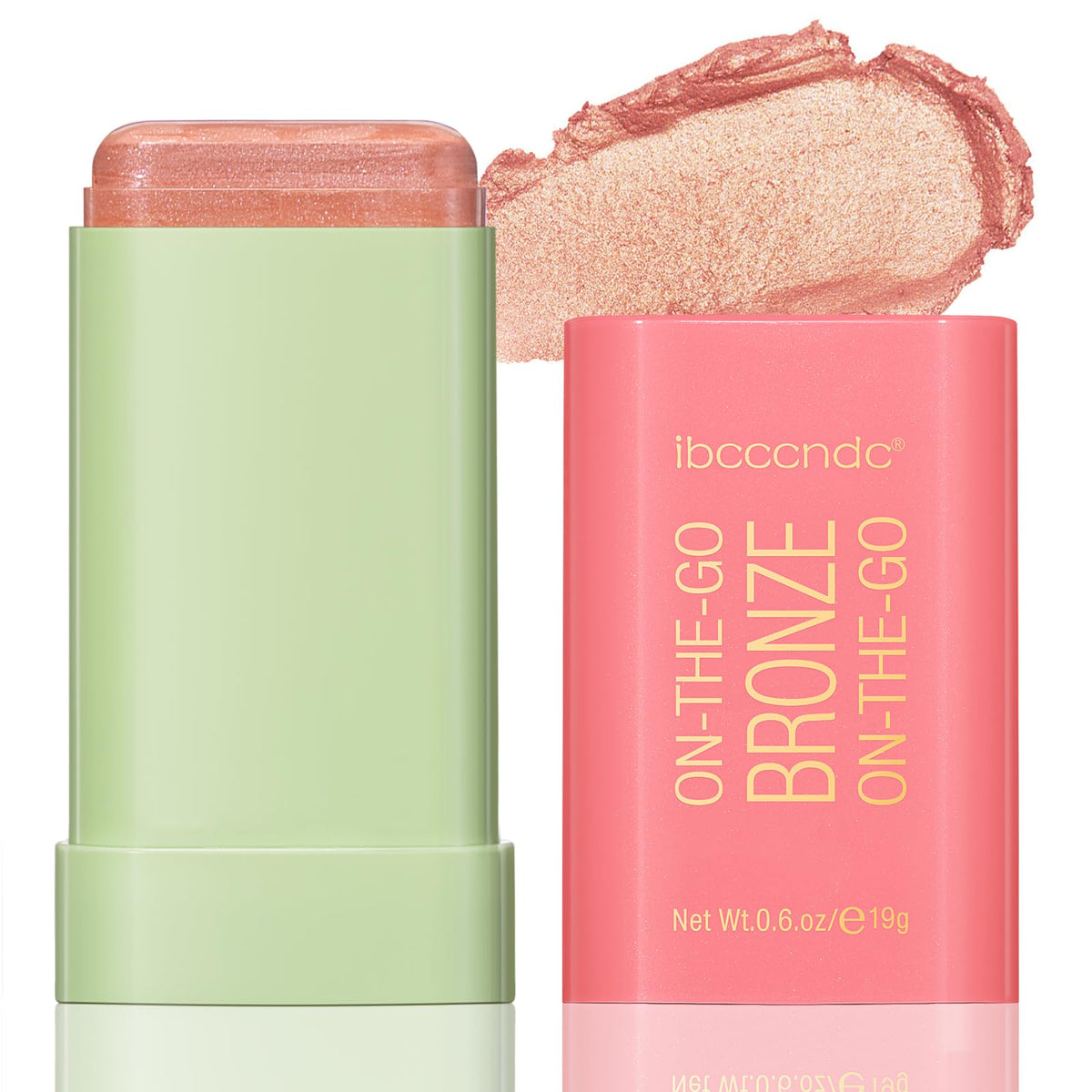 Blush Stick for Cheeks - Cream Makeup Blush Wand, Solid Moisturizer Stick for Cheeks Tint, Natural Blendable Waterproof Korean Matte Long-Lasting Smooth Blushes (#02 Hot Red)